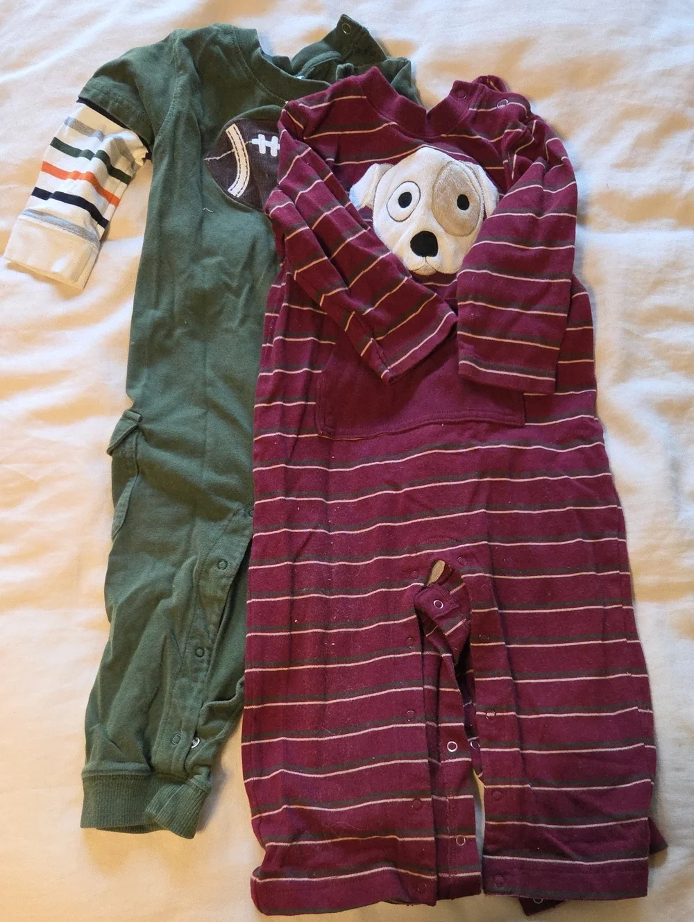 Gymboree Cotton Boys Long Sleeve Romper Set 18-24M